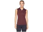 Nike Golf Dry Sleeveless Polo (burgundy Crush/black) Women's Clothing
