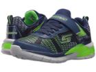 Skechers Kids Erupters Ii 90553l Lights (little Kid/big Kid) (navy/lime) Boy's Shoes