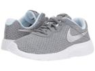 Nike Kids Tanjun (little Kid) (cool Grey/metallic Silver/blue Tint) Girls Shoes