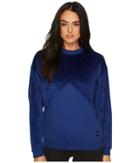 Puma Fabric Block Crew Sweatshirt (blue Depths) Women's Sweatshirt