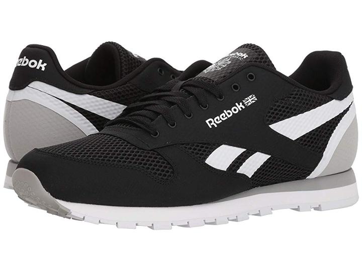 Reebok Lifestyle Classic Leather Mvs (black/stark Grey/white) Men's Classic Shoes