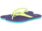 Nike Kids Solarsoft Thong 2 (little Kid/big Kid) (volt Ice/turbo Green/court Purple/atomic Mango) Girls Shoes