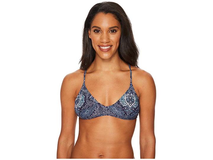 Carve Designs Tamarindo Bikini Top (indigo Paisley) Women's Swimwear