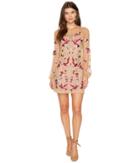 For Love And Lemons Dove Embroidery Mini Dress (bird Floral) Women's Dress