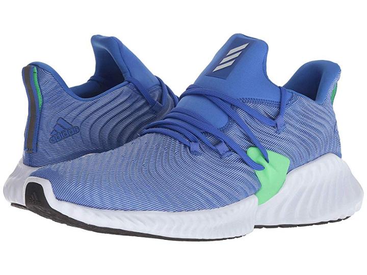 Adidas Running Alphabounce Instinct (hi-res Blue/aero Blue/shock Lime) Men's Running Shoes