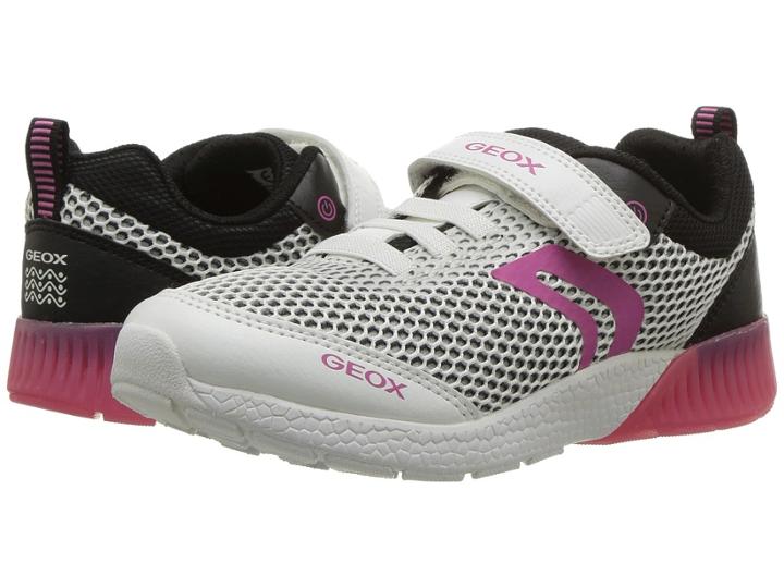 Geox Kids Sveth 1 (little Kid/big Kid) (white/black) Girl's Shoes