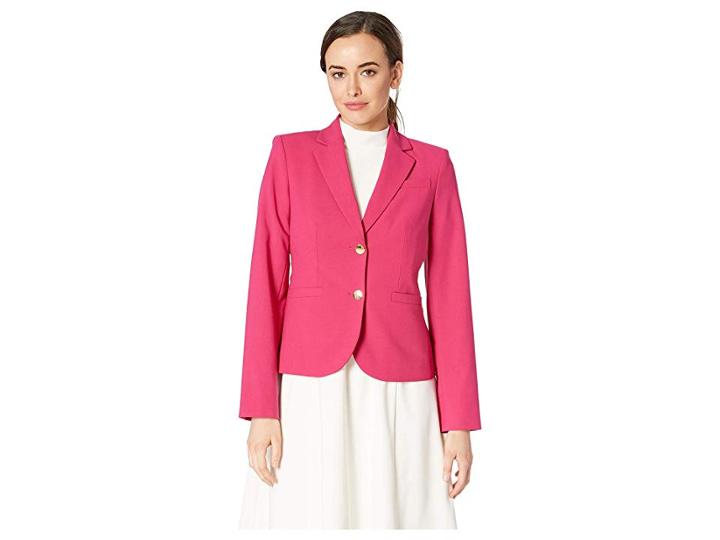 Calvin Klein Lux Two-button Jacket (vivacious) Women's Coat