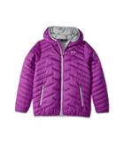 Under Armour Kids Ua Coldgear Hooded Jacket (big Kids) (purple Rave/overcast Gray/overcast Gray) Girl's Coat