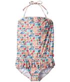 Seafolly Kids Seaside Lane Blouson Tank Top (infant/toddler/little Kids) (multi) Girl's Swimwear