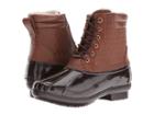 Michael Michael Kors Easton Bootie (dark Caramel Rubber/embossed Vachetta/faux Fur) Women's Boots