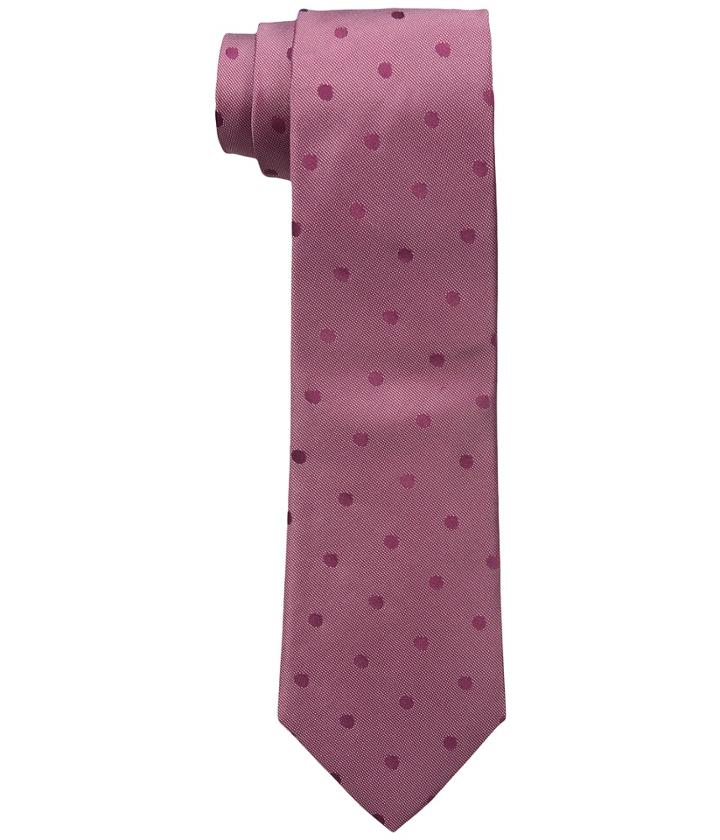 Calvin Klein Satin Sheen Mini Dot (berry) Ties