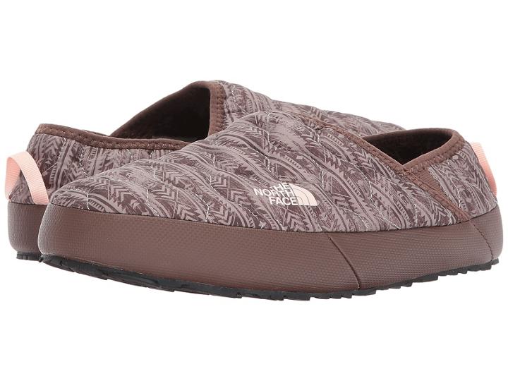 The North Face Thermoball Traction Mule Iv (northwest Distressed Print/evening Sand Pink (past Season)) Women's Shoes