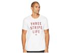 Adidas 3-stripes Life Stitch Tee (white) Men's T Shirt