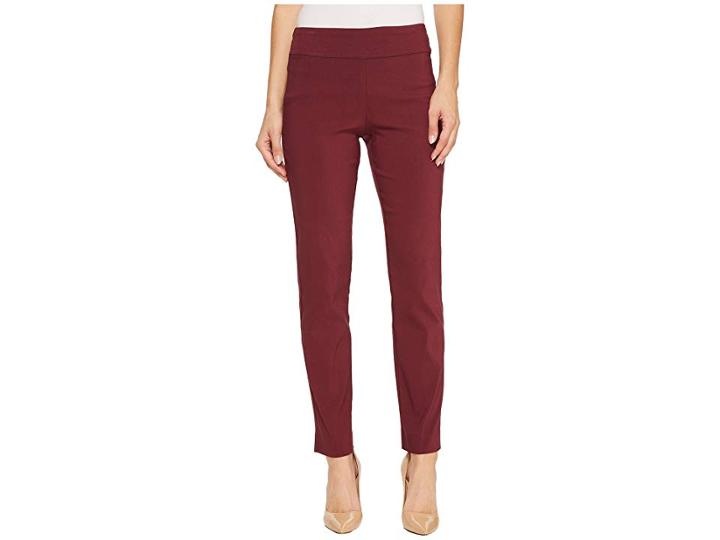 Krazy Larry Pull-on Ankle Pants (wine) Women's Dress Pants