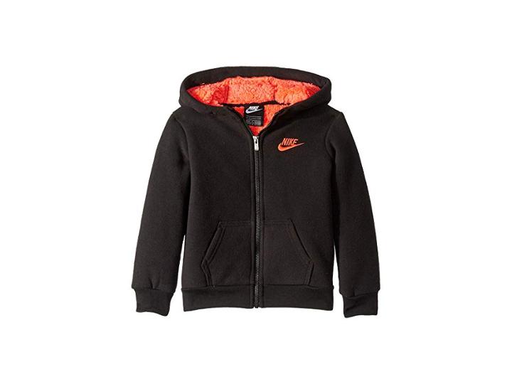 Nike Kids Futura Fleece Sherpa Full Zip (toddler) (black) Boy's Sweatshirt