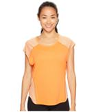 Adidas Tokyo Short Sleeve Tee (easy Orange S17) Women's Short Sleeve Pullover