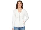 Splendid Rounded Hem Hoodie (off-white) Women's Sweatshirt