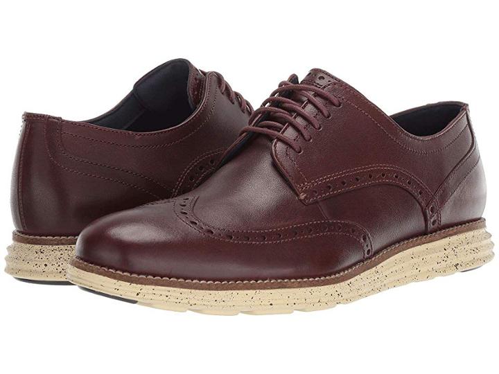 Cole Haan Original Grand Wingtip Oxford (chestnut/lambs Wool) Men's Shoes
