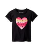 Under Armour Kids Play With Heart Short Sleeve (little Kids) (black) Girl's Clothing
