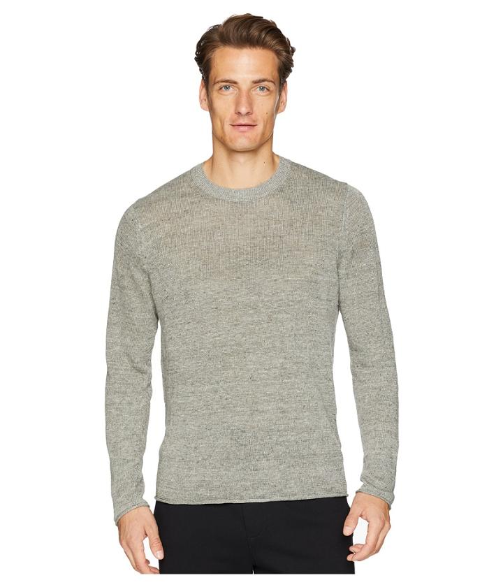 Vince Crew Neck Shirt (heather Silver) Men's Clothing
