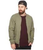Rvca All City Bomber Jacket (burnt Olive) Men's Coat