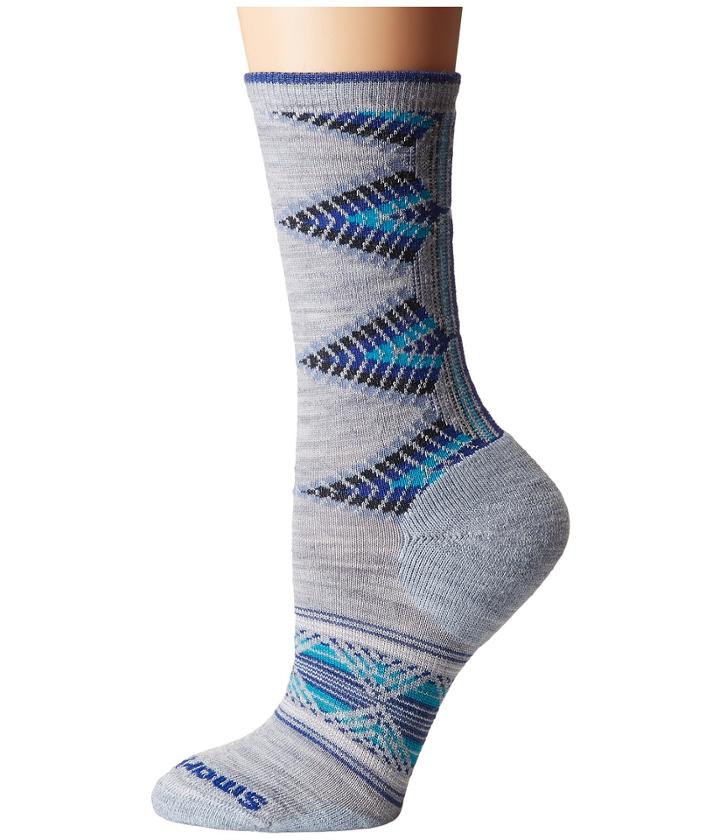 Smartwool Tiva Crew (blue Ice Heather) Women's Crew Cut Socks Shoes