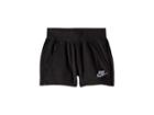 Nike Kids Lightweight French Terry Shorts (little Kids) (black) Girl's Shorts