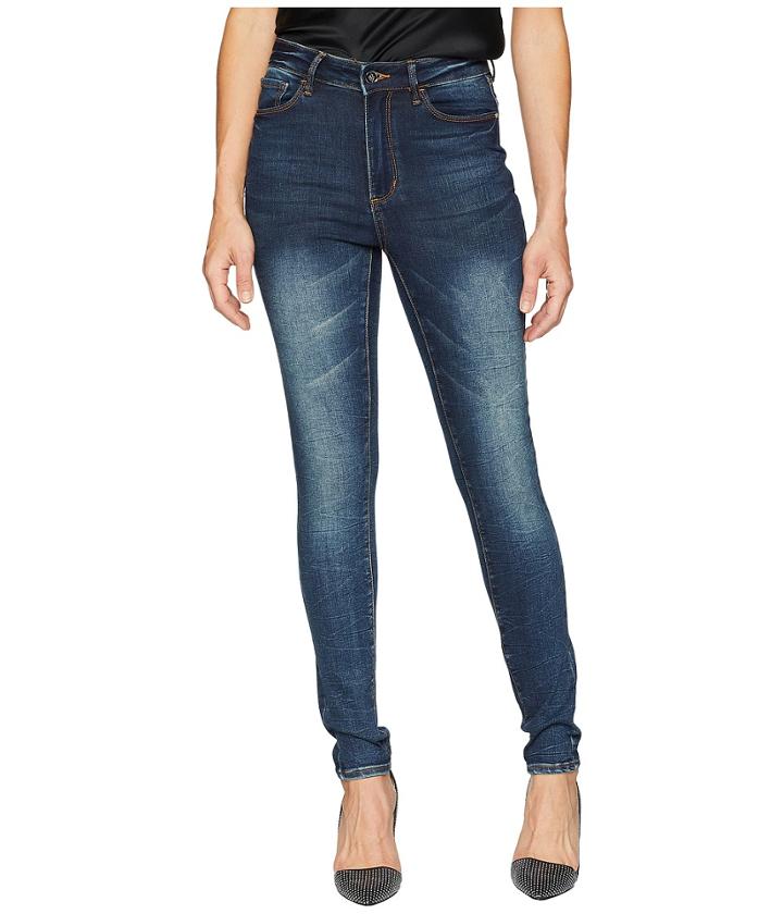 Bebe High-rise Skinny W/ Stud Pockets In Beirut (beirut) Women's Jeans