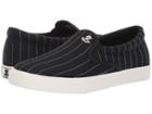 Lauren Ralph Lauren Ria Ii (black/white Pinstripe Gabardine) Women's Shoes