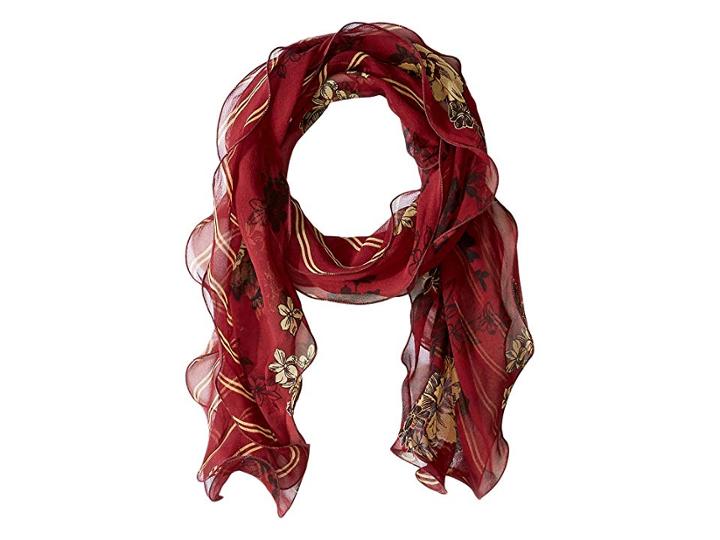 Lauren Ralph Lauren Daniella Silk Chiffon Scarf (malbec) Scarves
