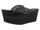 Rocket Dog Diver (black Swella) Women's Sandals