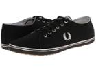 Fred Perry Kingston Twill (black/porcelain 1) Men's Lace Up Casual Shoes