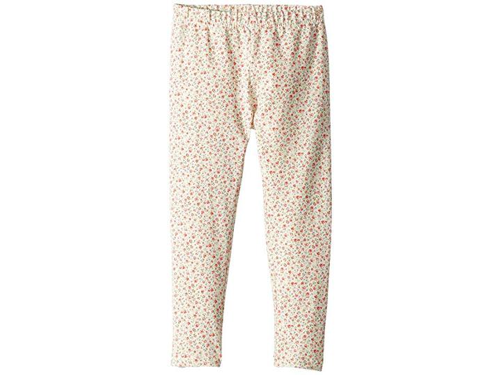 Polo Ralph Lauren Kids Floral Jersey Leggings (little Kids) (cream/red Multi) Girl's Casual Pants