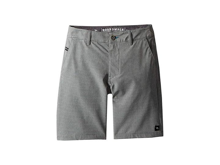 Rip Curl Kids Mirage Phase Boardwalk Shorts (big Kids) (charcoal) Boy's Shorts