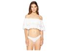L*space Big Wave Top (white) Women's Swimwear