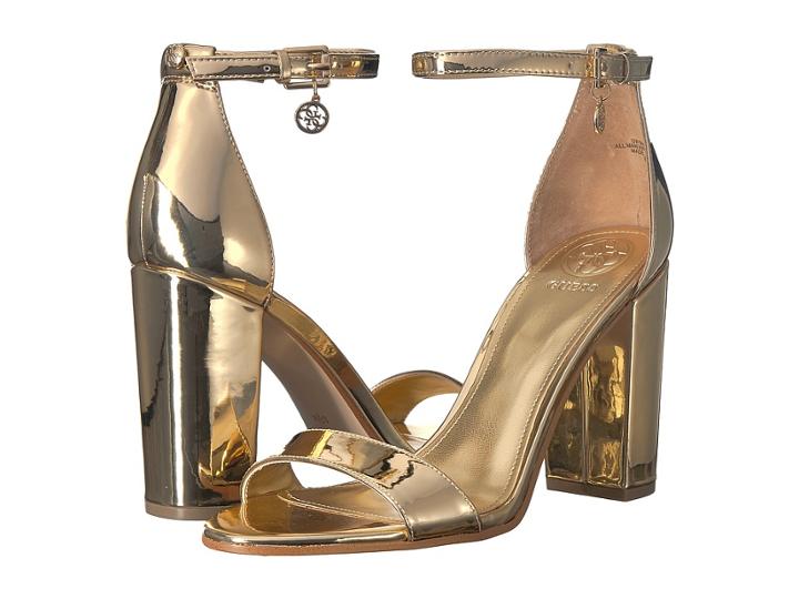 Guess Bamboo (gold Synthetic) Women's Shoes