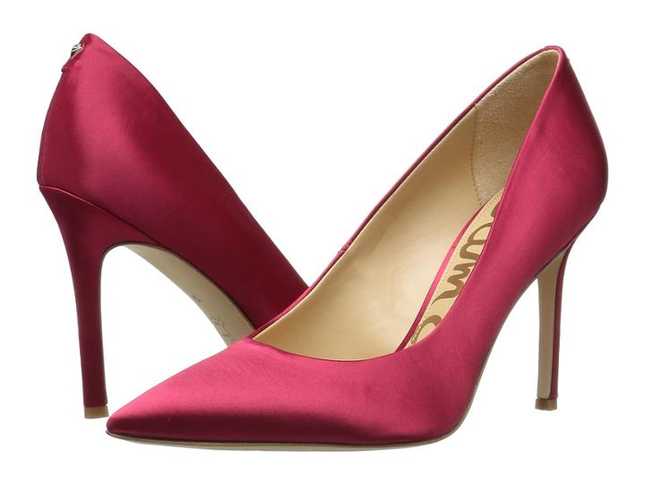 Sam Edelman Hazel (berry Red Satin) Women's Shoes