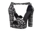 Chinese Laundry Avenue (black/white Tweed) Women's Sandals