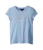 Polo Ralph Lauren Kids Floral Polo Jersey T-shirt (little Kids) (elite Blue) Girl's T Shirt