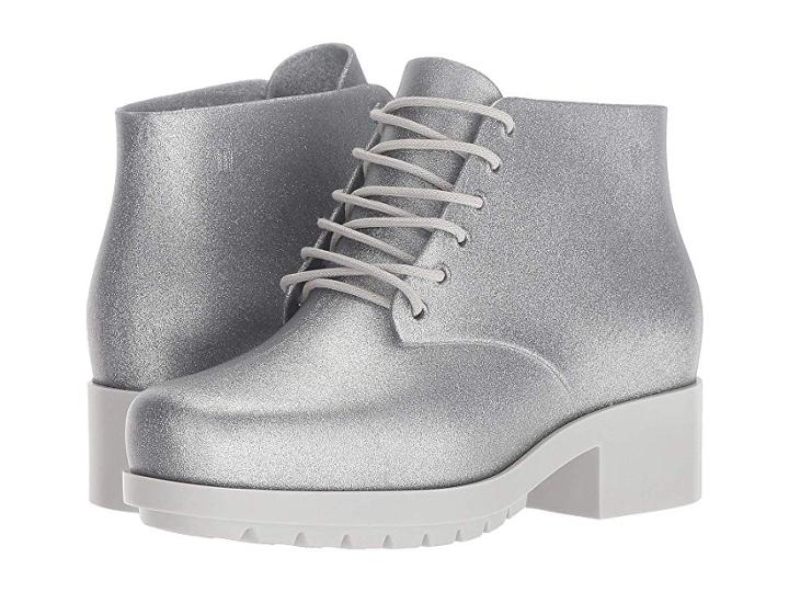 Mini Melissa Mel Stellar (little Kid/big Kid) (silver Starry/gray) Girl's Shoes