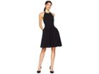 Badgley Mischka Odessa Bow Back (black) Women's Dress