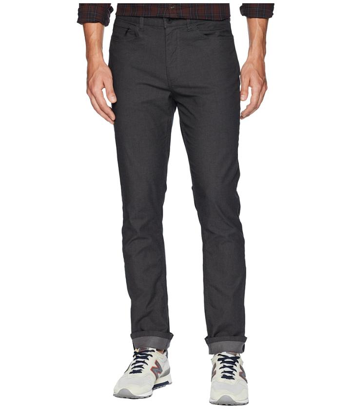 Kenneth Cole New York Brooklyn Slim Two-tone Twill (black) Men's Casual Pants