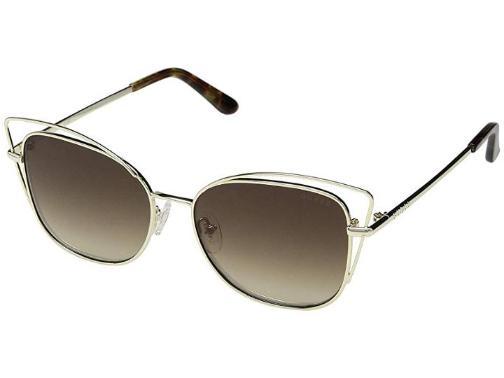 Guess Gu7528 (gold/brown Mirror) Fashion Sunglasses