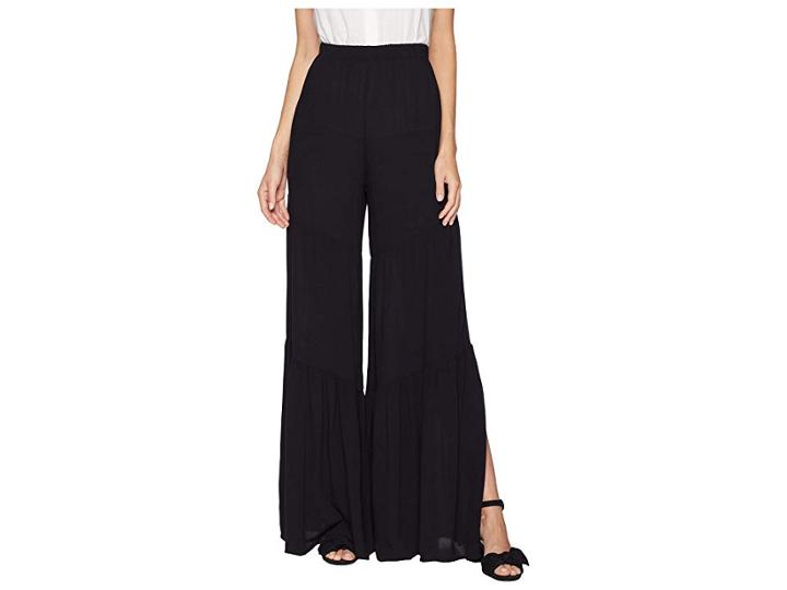 Bb Dakota Do The Hustle Wide Leg Pants (black) Women's Casual Pants