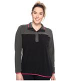 Columbia Plus Size Mountain Side Pullover (grill/black) Women's Long Sleeve Pullover