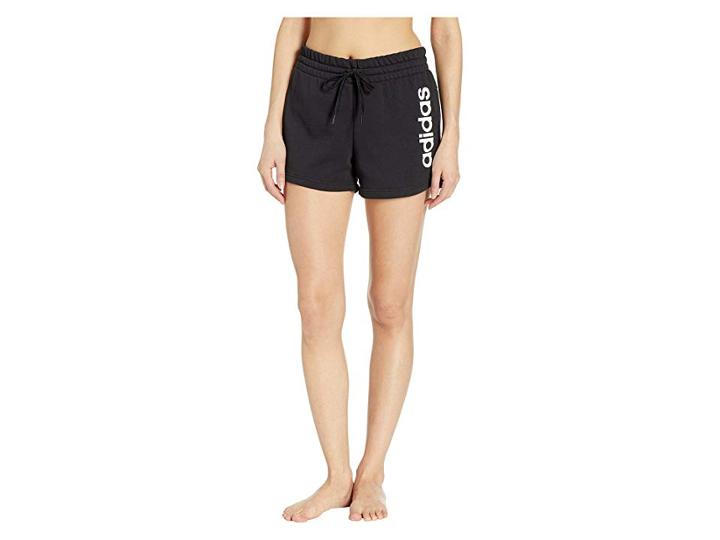 Adidas Essentials Linear Shorts (black/white) Women's Shorts