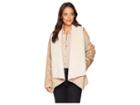 Kenneth Cole New York Fur Suede Jacket (taupe) Women's Coat