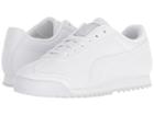 Puma Kids Roma Basic Kids (toddler/little Kid/big Kid) (white/light Gray) Boys Shoes
