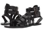 Massimo Matteo Buckle Strap Gladiator (black) Men's Sandals