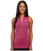 Nike Golf Ace Swing Knit Racerback (vivid Pink/black/reflective Silver) Women's Sleeveless